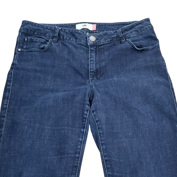 CAbi #5691L Size 12 Deep Sea Dark Wash Flared/Bootcut Trouser Jeans NWOT - Picture 2 of 7